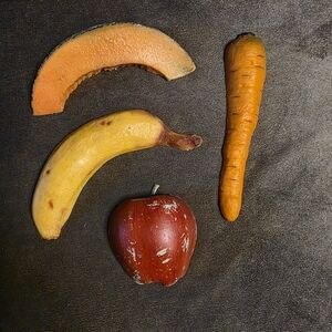 Vintage Wax Fruit & Vegetable Magnets